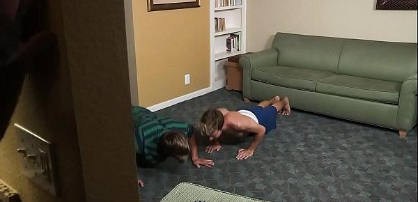  Gay father helps son to fuck his friend